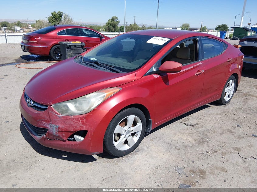 2013 Hyundai Elantra VIN KMHDH4AE8DU750588 IAAI salvage auction — ELECTRICAL, Clear (New Mexico), sold $750 on 2026-07-27 (photo 2)