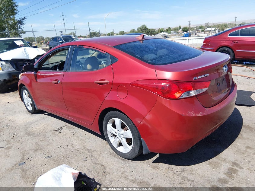2013 Hyundai Elantra VIN KMHDH4AE8DU750588 IAAI salvage auction — ELECTRICAL, Clear (New Mexico), sold $750 on 2026-07-27 (photo 3)