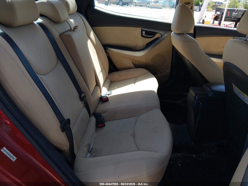 2013 Hyundai Elantra VIN KMHDH4AE8DU750588 IAAI salvage auction — ELECTRICAL, Clear (New Mexico), sold $750 on 2026-07-27 (photo 8)