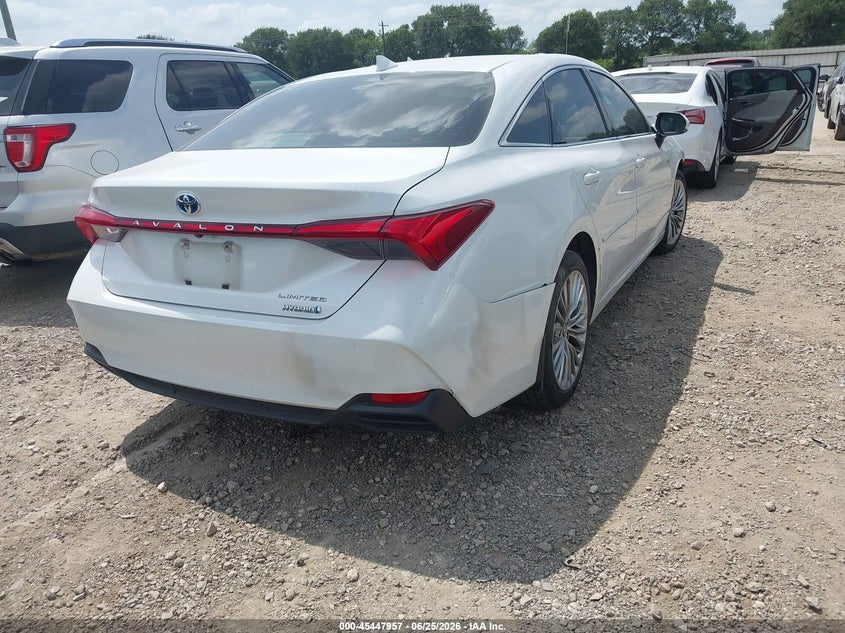 2019 Toyota Avalon VIN 4T1B21FB3KU004746 IAAI salvage auction — FRONT END, Original (Texas), sold $10,700 on 2026-08-21 (photo 4)