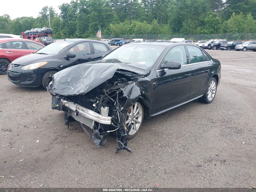 2015 Audi A4 VIN WAUHFAFL8FN038657 IAAI salvage auction — FRONT END, Clear (Massachusetts), sold $475 on 2026-07-17 (photo 2)