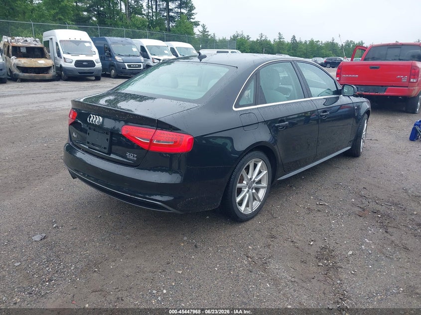2015 Audi A4 VIN WAUHFAFL8FN038657 IAAI salvage auction — FRONT END, Clear (Massachusetts), sold $475 on 2026-07-17 (photo 4)