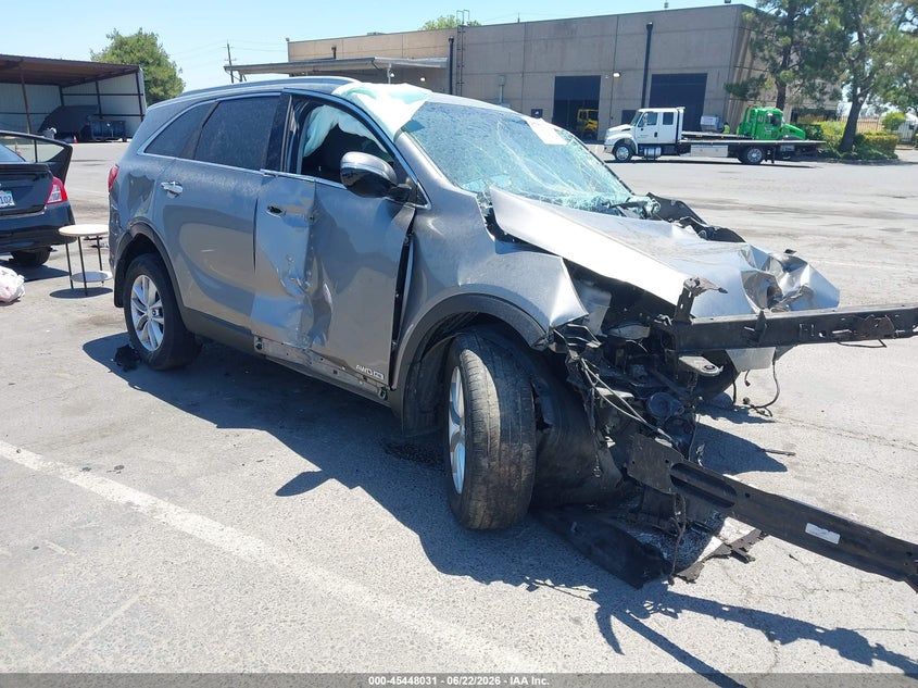 2016 Kia Sorento VIN 5XYPGDA51GG139909 IAAI salvage auction — BIO HAZARD, Non-Repairable (California), sold $275 on 2026-07-15 (photo 1)