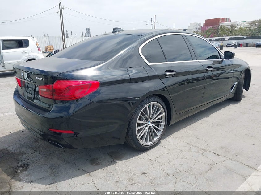 2018 BMW 5er VIN WBAJE5C56JWA97424 IAAI salvage auction — LEFT FRONT, Salvage Title, sold $10,800 on 2026-07-29 (photo 4)
