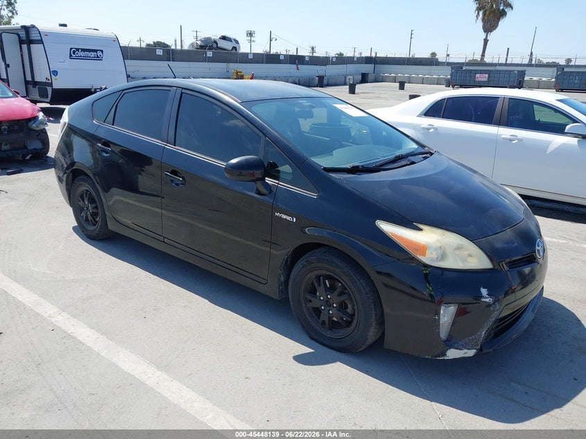 2013 Toyota Prius VIN JTDKN3DU4D5576241 IAAI salvage auction — REAR END, Clear - Dealer Only (California), sold $2,900 on 2026-07-15 (photo 1)