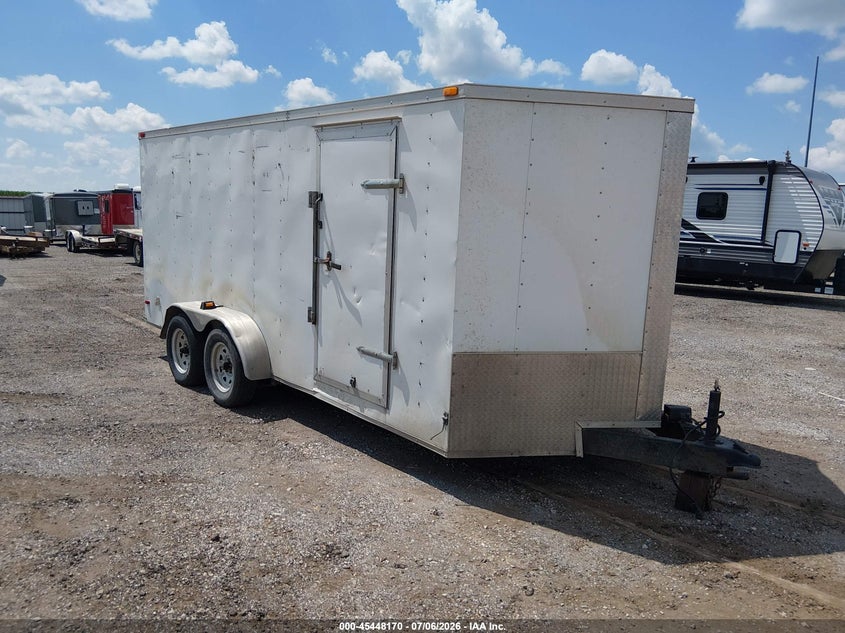 2015 Lark united Trailer VIN 571BE1623FM008606 IAAI salvage auction — ROOF, Bill Of Sale (Iowa), sold $1,100 on 2026-07-28 (photo 1)