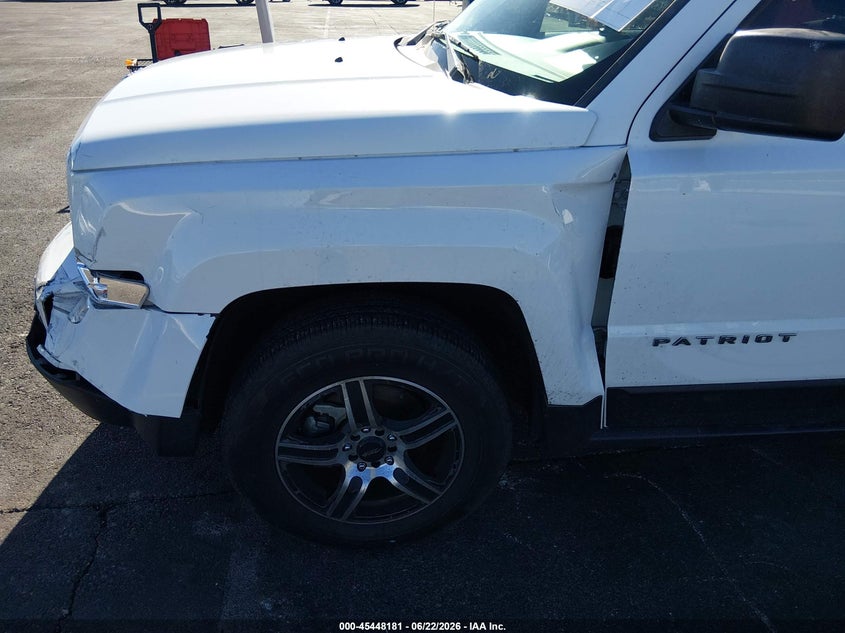 2016 Jeep Liberty (patriot) VIN 1C4NJPBA8GD588945 IAAI salvage auction — FRONT END, Salvage (Nevada), sold $800 on 2026-07-25 (photo 6)