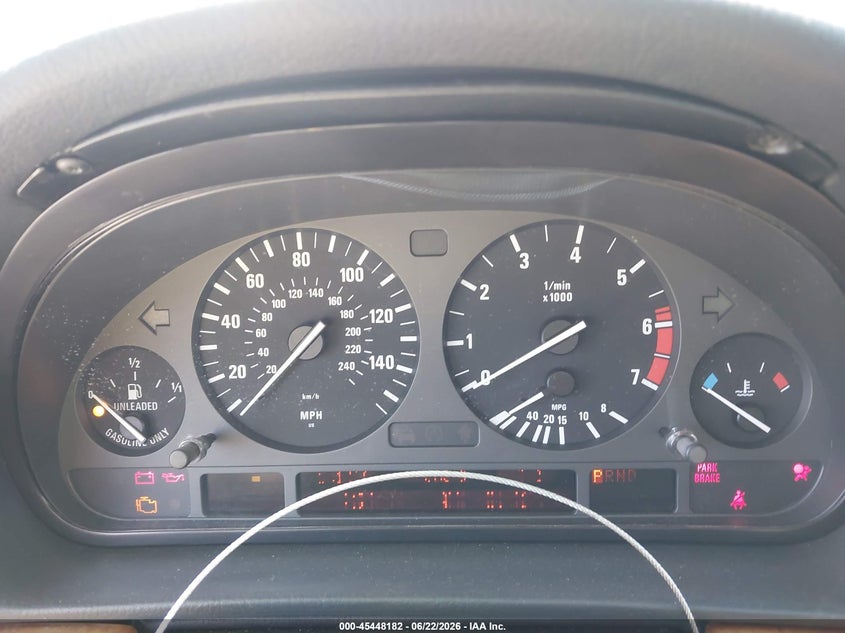 1999 BMW 7er VIN WBAGG8335XDN75287 IAAI salvage auction — NORMAL WEAR, Salvage (California), sold $375 on 2026-07-29 (photo 7)