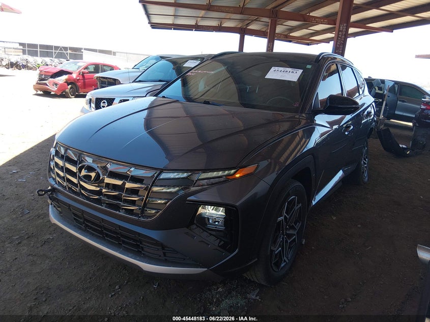 2024 Hyundai Tucson VIN KM8JFCD10RU165216 IAAI salvage auction — REAR END, Salvage Title, sold $12,100 on 2026-07-11 (photo 2)