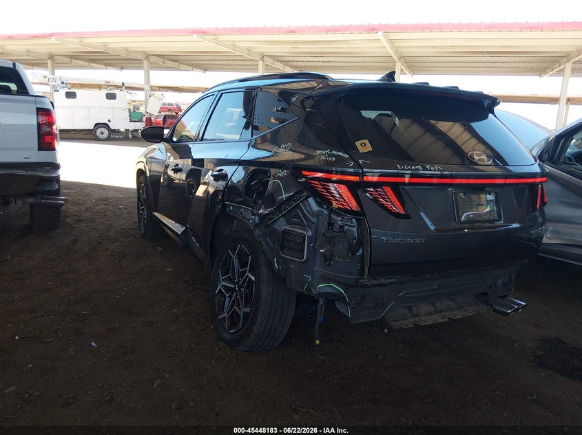 2024 Hyundai Tucson VIN KM8JFCD10RU165216 IAAI salvage auction — REAR END, Salvage Title, sold $12,100 on 2026-07-11 (photo 3)
