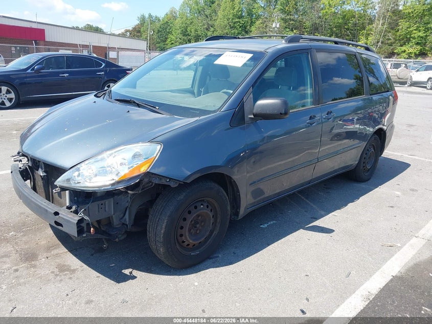 2008 Toyota Sienna VIN 5TDZK23C88S160753 IAAI salvage auction — NORMAL WEAR, Clear (North Carolina), sold $550 on 2026-07-30 (photo 2)
