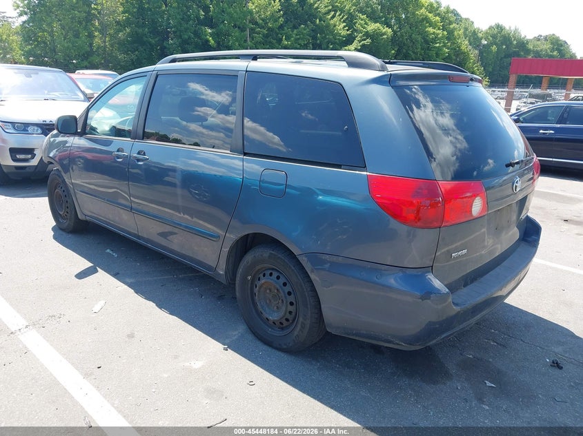 2008 Toyota Sienna VIN 5TDZK23C88S160753 IAAI salvage auction — NORMAL WEAR, Clear (North Carolina), sold $550 on 2026-07-30 (photo 3)