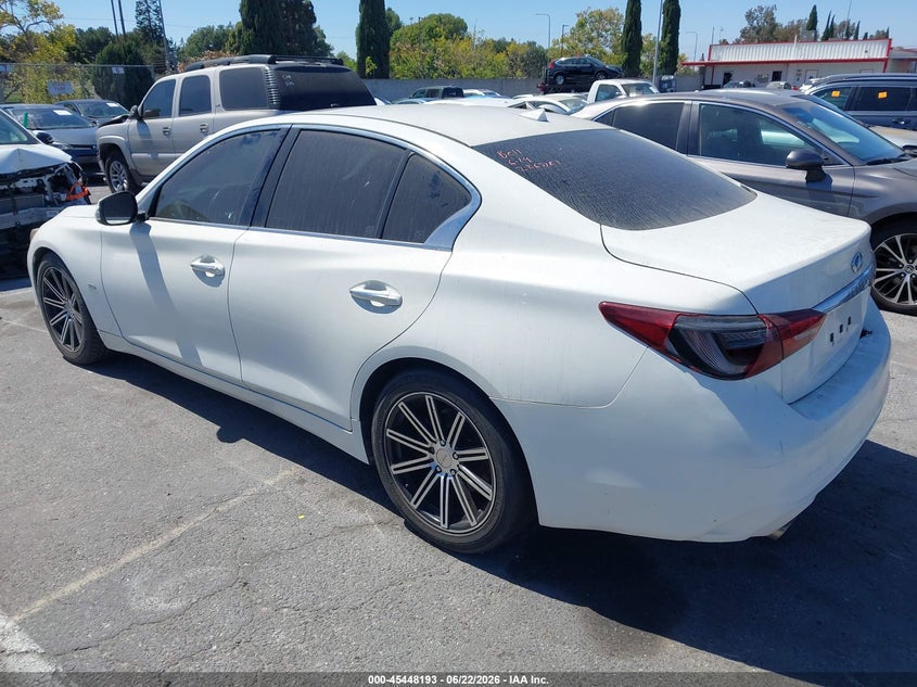2019 Infiniti Q50 VIN JN1EV7AP7KM512025 IAAI salvage auction — THEFT, Salvage (California), sold $6,300 on 2026-07-09 (photo 3)