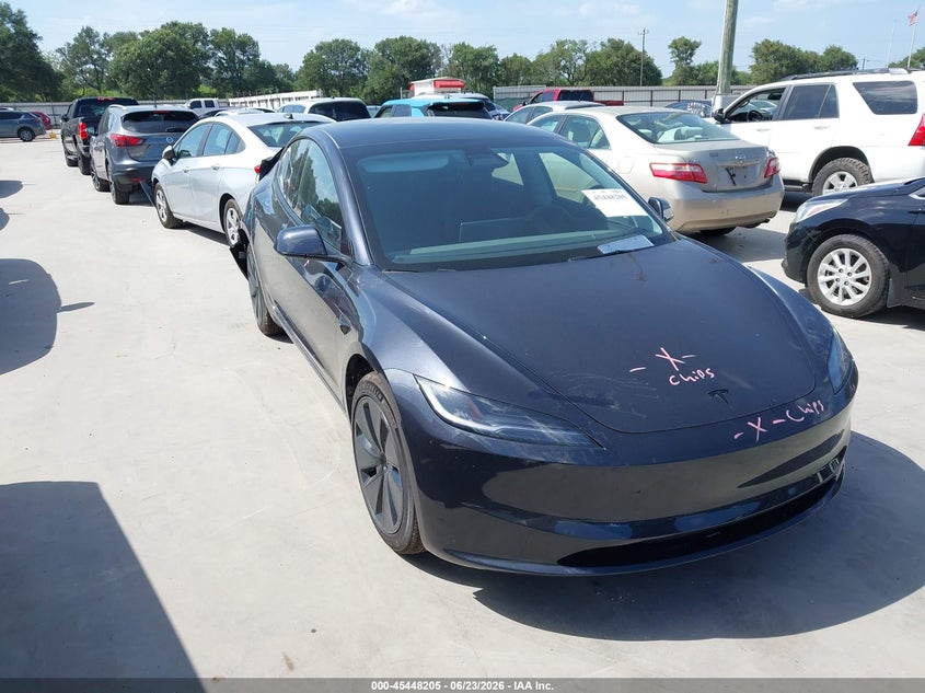 2026 Tesla Model 3 VIN 5YJ3E1EA6TF154661 IAAI salvage auction — RIGHT REAR, Salvage Title, sold $13,100 on 2026-08-28 (photo 1)
