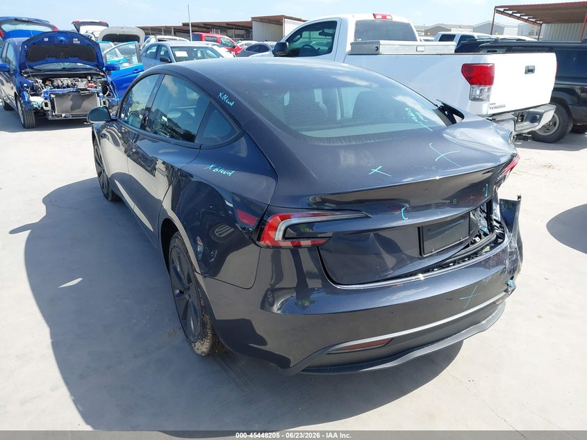 2026 Tesla Model 3 VIN 5YJ3E1EA6TF154661 IAAI salvage auction — RIGHT REAR, Salvage Title, sold $13,100 on 2026-08-28 (photo 3)