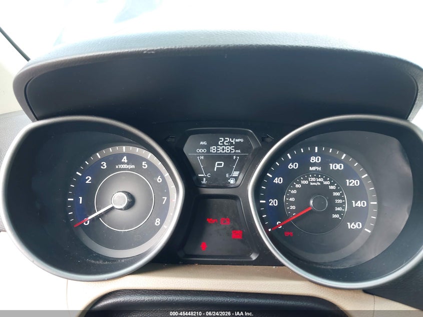 2013 Hyundai Elantra VIN 5NPDH4AE2DH263871 IAAI salvage auction — FRONT END, Salvage Title, sold $550 on 2026-07-23 (photo 7)