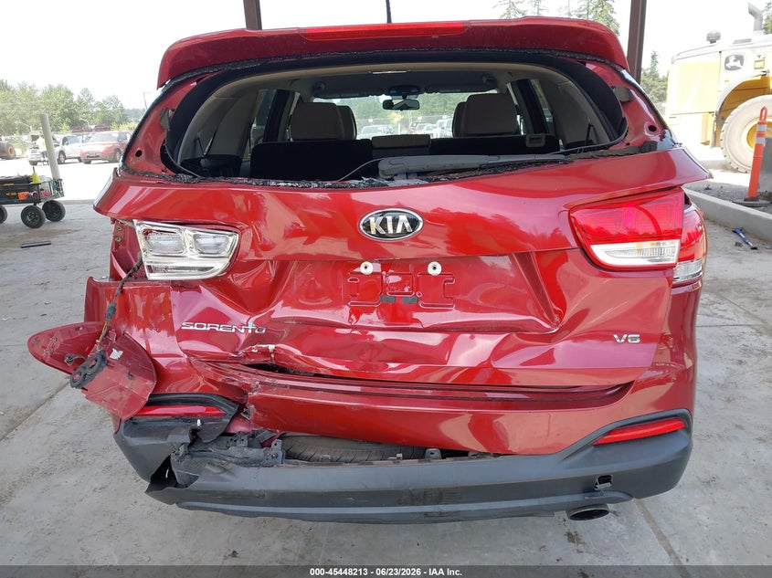 2017 Kia Sorento VIN 5XYPGDA52HG191373 IAAI salvage auction — REAR END, Bill Of Sale (Washington), sold $1,525 on 2026-07-29 (photo 6)