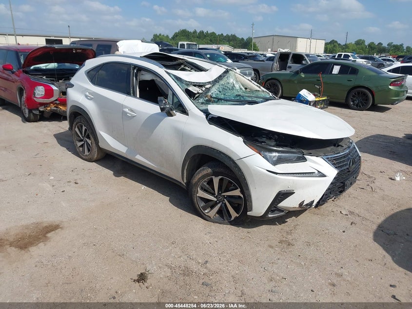 2021 Lexus Nx VIN JTJGARDZ8M5021032 IAAI salvage auction — ROLLOVER, Salvage (Texas), sold $4,350 on 2026-07-15 (photo 1)