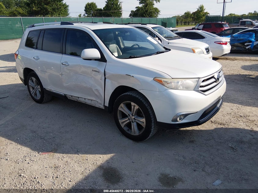 2013 Toyota Highlander VIN 5TDYK3EH7DS120572 IAAI salvage auction — RIGHT SIDE, Salvage (Kentucky), sold $3,850 on 2026-07-29 (photo 1)