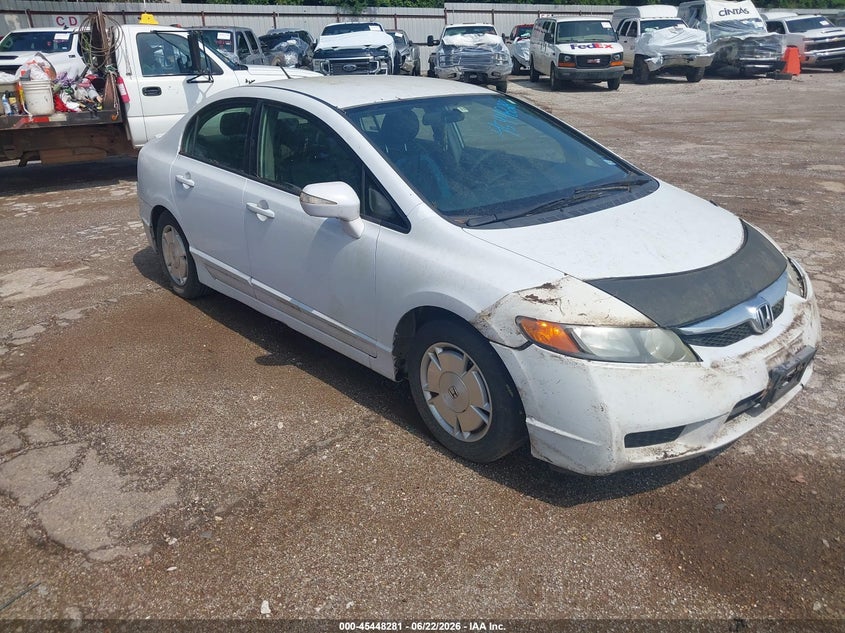 2010 Honda Civic hybrid VIN JHMFA3F26AS005645 IAAI salvage auction — NORMAL WEAR, Original (Texas), sold $100 on 2026-07-16 (photo 1)