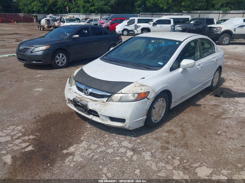 2010 Honda Civic hybrid VIN JHMFA3F26AS005645 IAAI salvage auction — NORMAL WEAR, Original (Texas), sold $100 on 2026-07-16 (photo 2)