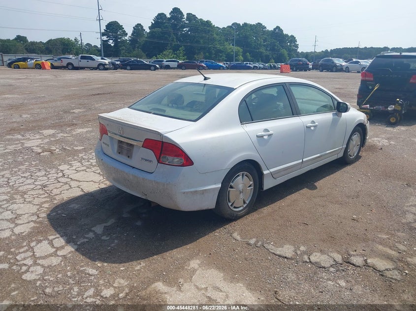 2010 Honda Civic hybrid VIN JHMFA3F26AS005645 IAAI salvage auction — NORMAL WEAR, Original (Texas), sold $100 on 2026-07-16 (photo 4)