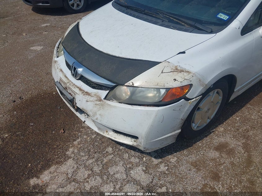 2010 Honda Civic hybrid VIN JHMFA3F26AS005645 IAAI salvage auction — NORMAL WEAR, Original (Texas), sold $100 on 2026-07-16 (photo 6)