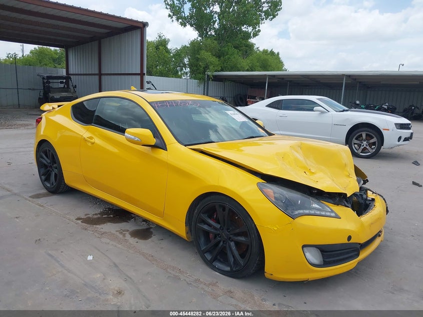2010 Hyundai Genesis VIN KMHHU6KH1AU040249 IAAI salvage auction — FRONT END, Salvage (Texas), sold $350 on 2026-07-29 (photo 1)