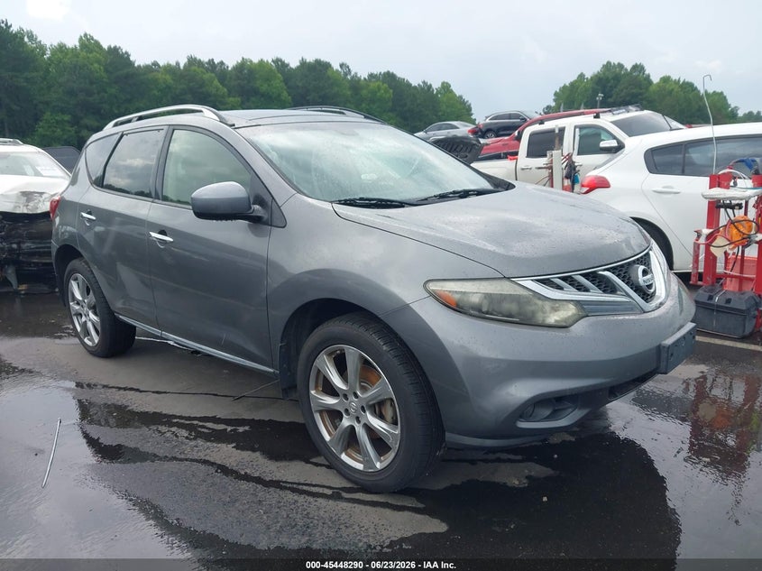 2013 Nissan Murano VIN JN8AZ1MU8DW212407 IAAI salvage auction — NORMAL WEAR, Clear (North Carolina), sold $425 on 2026-07-15 (photo 1)