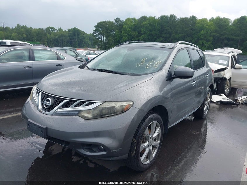 2013 Nissan Murano VIN JN8AZ1MU8DW212407 IAAI salvage auction — NORMAL WEAR, Clear (North Carolina), sold $425 on 2026-07-15 (photo 2)
