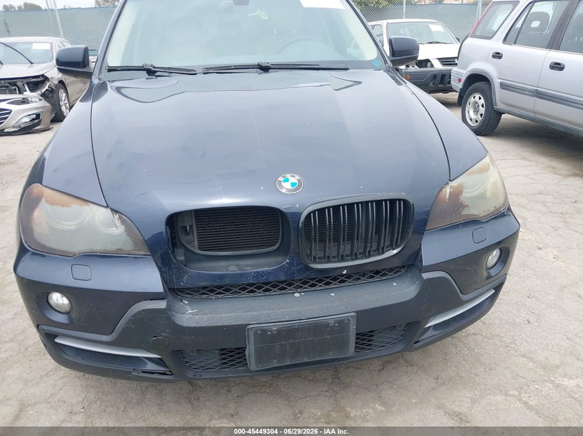 2007 BMW X5 VIN 5UXFE43517L011073 IAAI salvage auction — FRONT & REAR, Salvage (California), sold $275 on 2026-07-19 (photo 6)