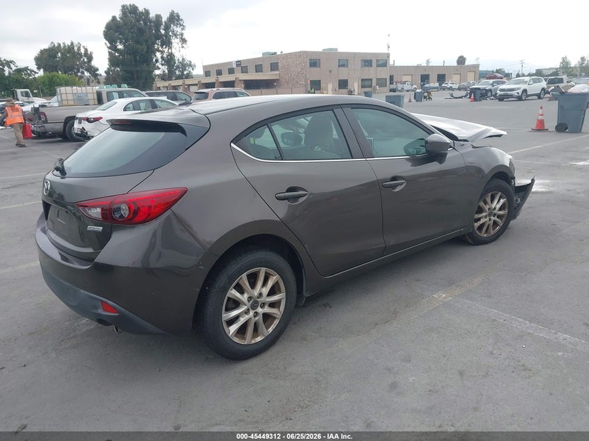 2016 Mazda 3 VIN 3MZBM1K7XGM239718 IAAI salvage auction — NORMAL WEAR, Salvage Title, sold $375 on 2026-08-01 (photo 4)