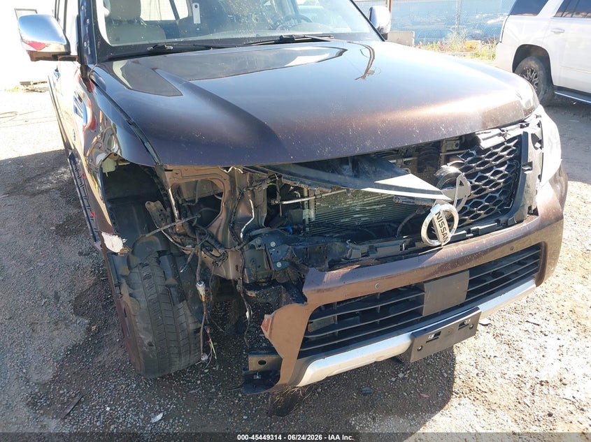 2018 Nissan Armada VIN JN8AY2NE1J9732555 IAAI salvage auction — FRONT END, Salvage Title, sold $7,800 on 2026-08-21 (photo 6)