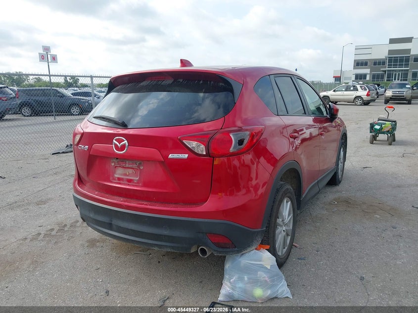 2015 Mazda Cx-5 VIN JM3KE2CY4F0436681 IAAI salvage auction — LEFT SIDE, Salvage Title, sold $2,000 on 2026-07-24 (photo 4)