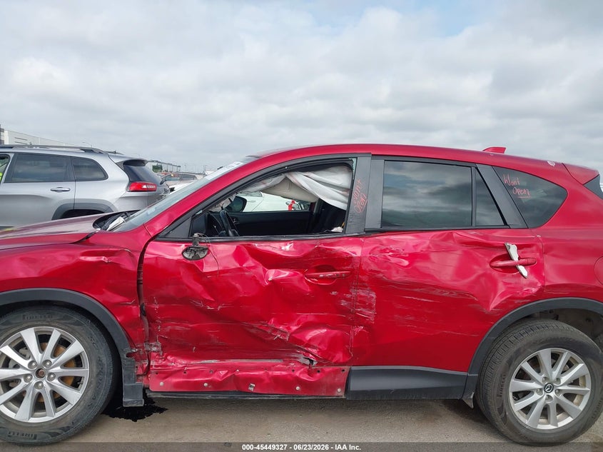 2015 Mazda Cx-5 VIN JM3KE2CY4F0436681 IAAI salvage auction — LEFT SIDE, Salvage Title, sold $2,000 on 2026-07-24 (photo 6)