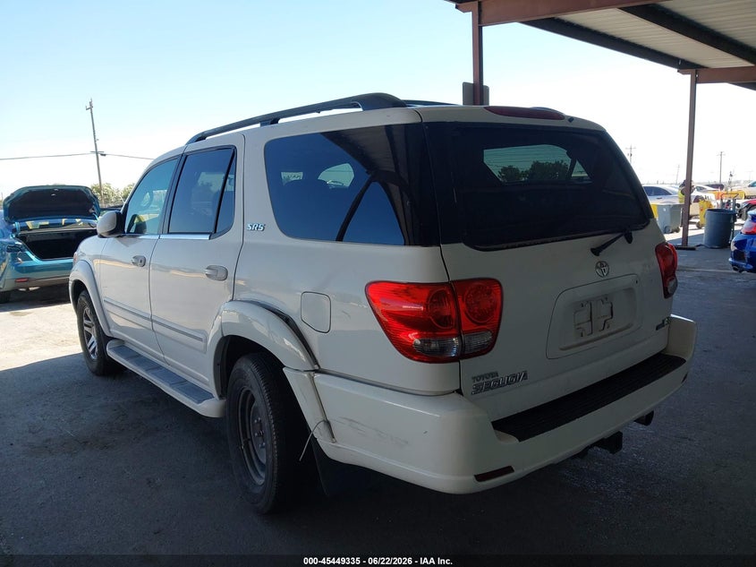 2005 Toyota Sequoia VIN 5TDZT34A75S247345 IAAI salvage auction — LEFT REAR, Salvage (California), sold $1,100 on 2026-07-30 (photo 6)
