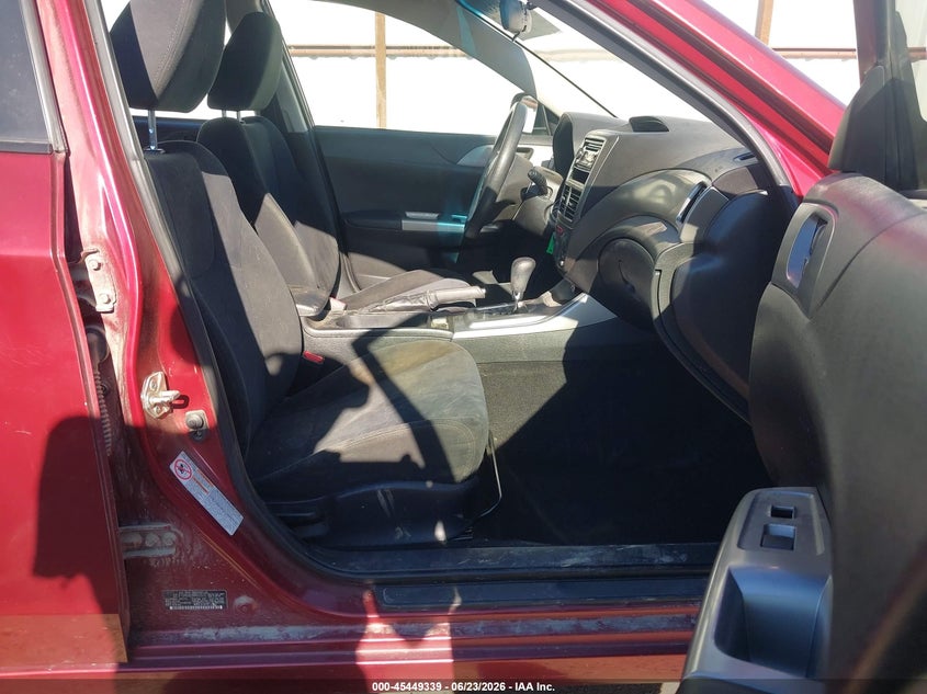 2010 Subaru Impreza VIN JF1GH6A63AH822572 IAAI salvage auction — RIGHT REAR, Bill Of Sale (Washington), sold $325 on 2026-07-28 (photo 5)