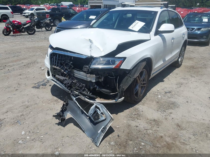 2017 Audi Q5 VIN WA1L2AFP9HA013704 IAAI salvage auction — FRONT END, Salvage Title, sold $3,050 on 2026-07-31 (photo 6)