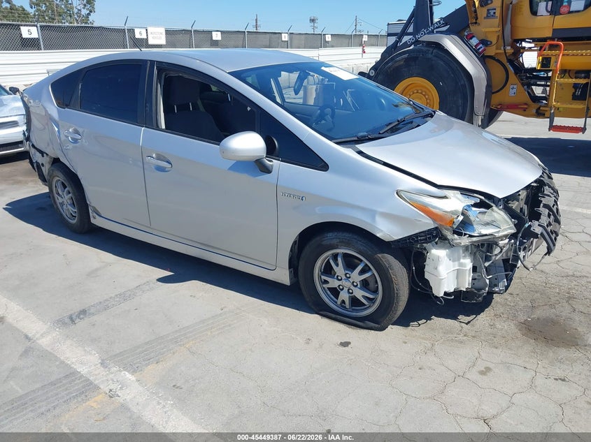 2011 Toyota Prius VIN JTDKN3DU4B0248845 IAAI salvage auction — FRONT & REAR, Salvage (California), sold $850 on 2026-07-08 (photo 1)
