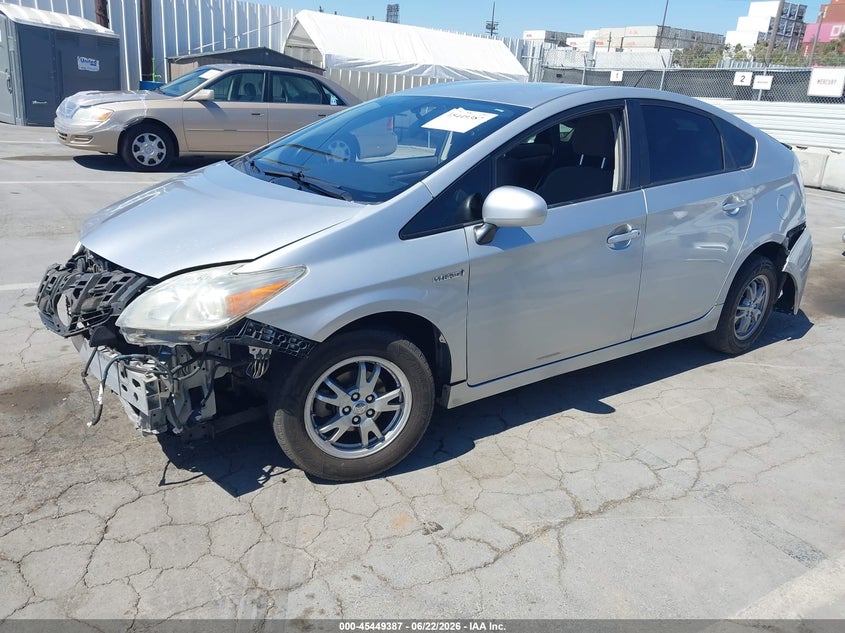 2011 Toyota Prius VIN JTDKN3DU4B0248845 IAAI salvage auction — FRONT & REAR, Salvage (California), sold $850 on 2026-07-08 (photo 2)