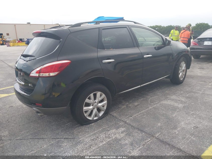 2014 Nissan Murano VIN JN8AZ1MU2EW405010 IAAI salvage auction — NORMAL WEAR, Clear (Montana), sold $375 on 2026-07-30 (photo 4)