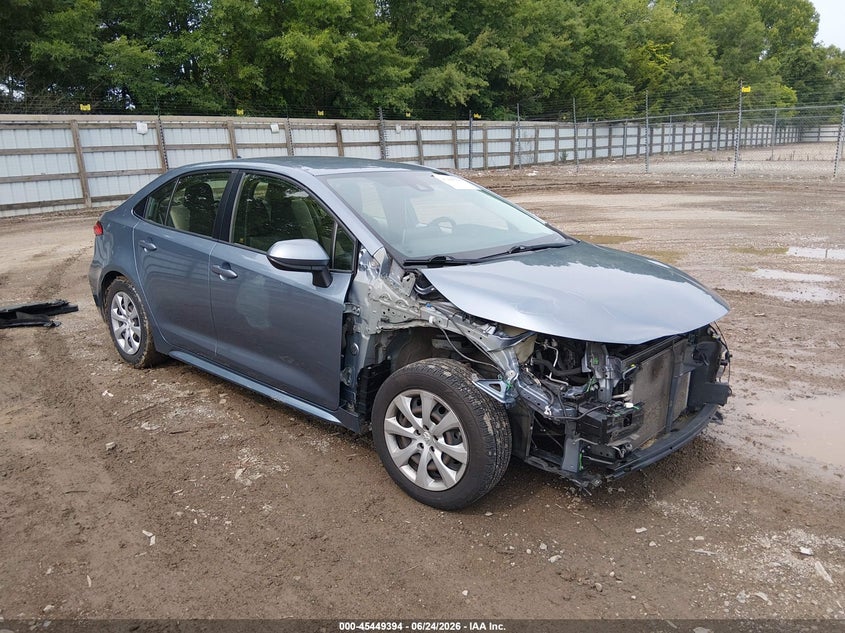 2020 Toyota Corolla VIN JTDEPRAE3LJ015610 IAAI salvage auction — FRONT END, Salvage Title, sold $3,250 on 2026-08-02 (photo 1)