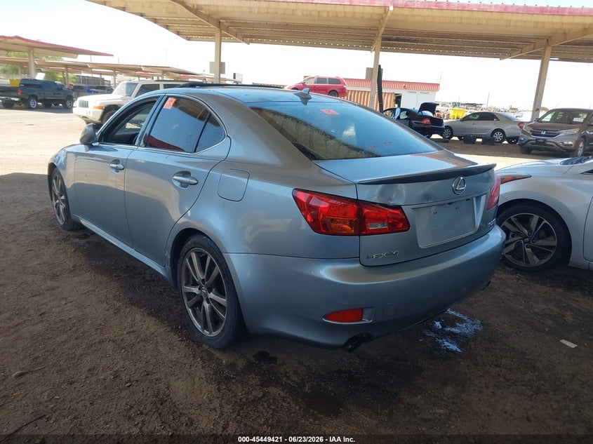 2008 Lexus Is 250 VIN JTHBK262685053855 IAAI salvage auction — NORMAL WEAR, Clear (Arizona), sold $25 on 2026-07-28 (photo 3)