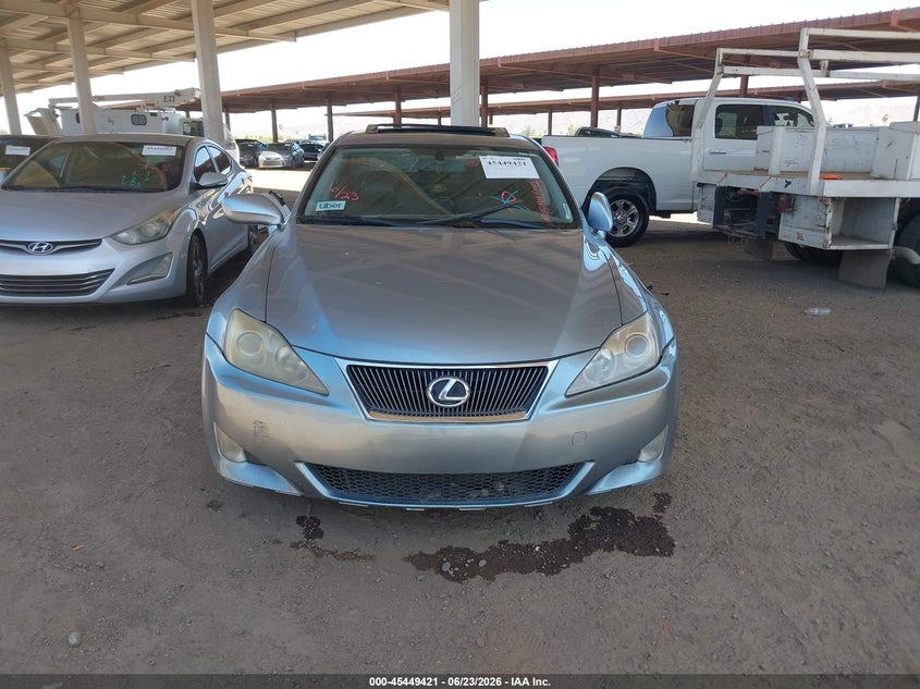 2008 Lexus Is 250 VIN JTHBK262685053855 IAAI salvage auction — NORMAL WEAR, Clear (Arizona), sold $25 on 2026-07-28 (photo 6)