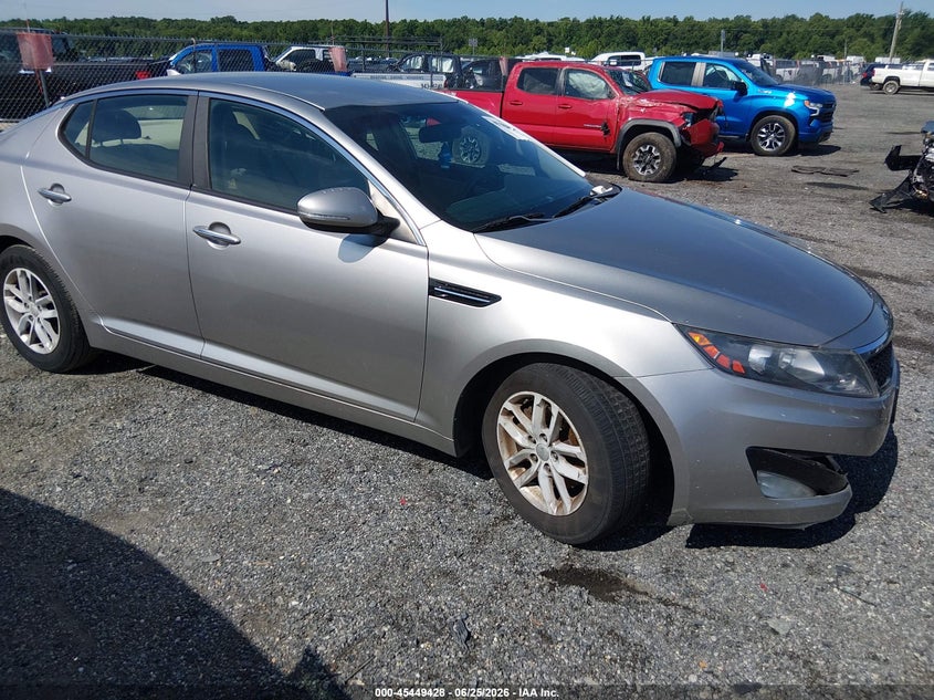 2013 Kia Optima VIN KNAGM4A73D5372928 IAAI salvage auction — NORMAL WEAR, Clear (Maryland), sold $650 on 2026-07-13 (photo 1)