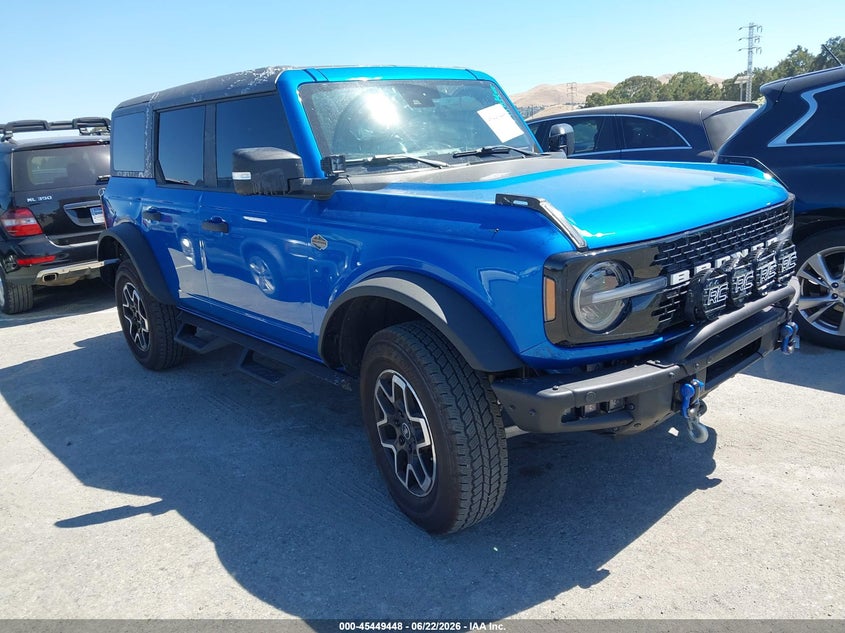 2024 Ford Bronco VIN 1FMEE2BP2RLA43601 IAAI salvage auction — LEFT & RIGHT, Salvage (Maryland), sold $14,275 on 2026-07-09 (photo 1)