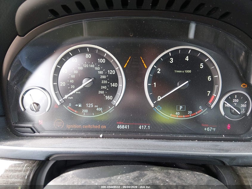 2016 BMW 5er VIN WBA5B3C53GG253904 IAAI salvage auction — LEFT FRONT, Salvage Title, sold $7,550 on 2026-08-12 (photo 7)
