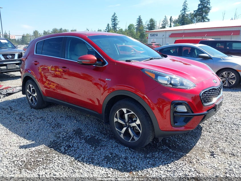 2020 Kia Sportage VIN KNDPMCAC8L7742607 IAAI salvage auction — REAR END, Bill Of Sale (Washington), sold $2,900 on 2026-07-29 (photo 1)
