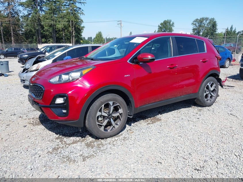 2020 Kia Sportage VIN KNDPMCAC8L7742607 IAAI salvage auction — REAR END, Bill Of Sale (Washington), sold $2,900 on 2026-07-29 (photo 2)