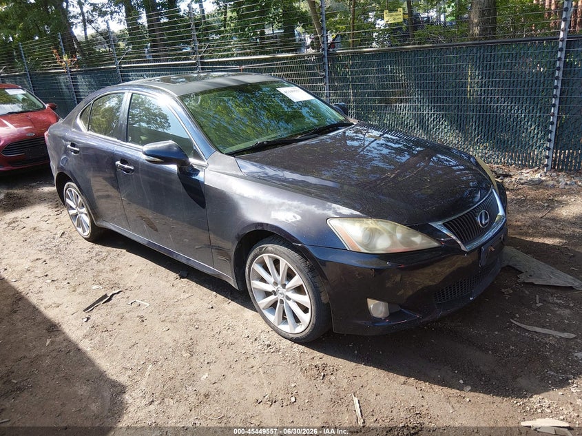 2010 Lexus Is 250 VIN JTHCF5C22A5037799 IAAI salvage auction — NORMAL WEAR, Clear (Virginia), sold $1,475 on 2026-07-09 (photo 1)